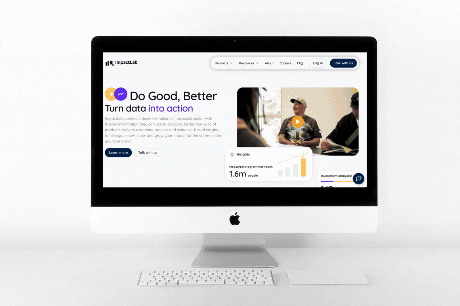 ImpactLab website scrolling gif