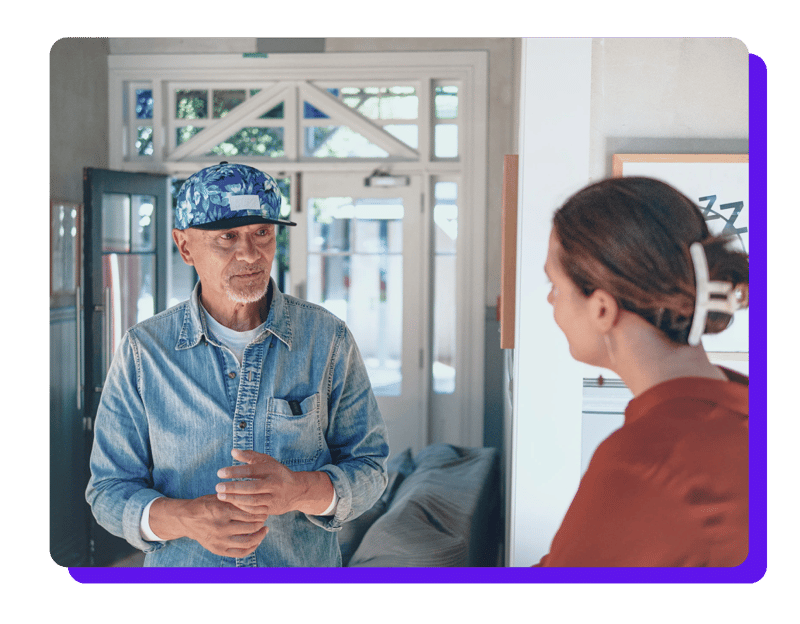 Two-people-in-the-charity-sector-discussing-work-to-be-done
